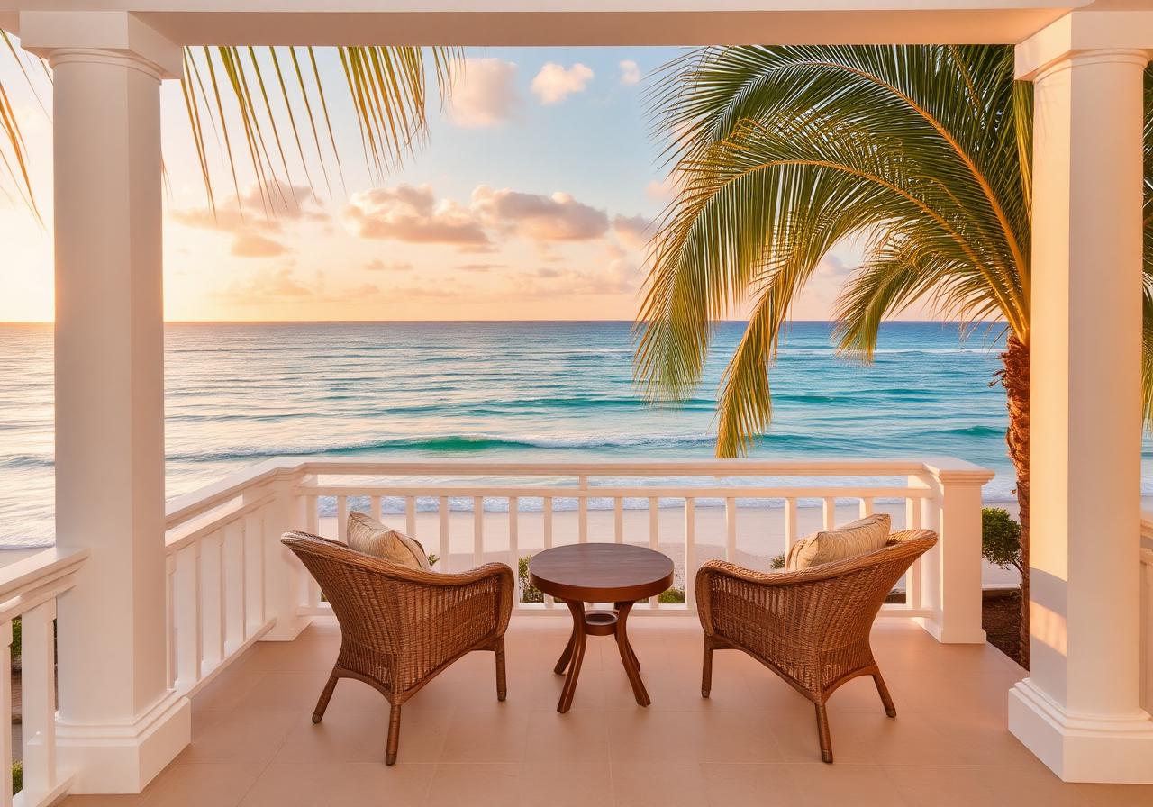Caribbean villa overlooking the ocean
